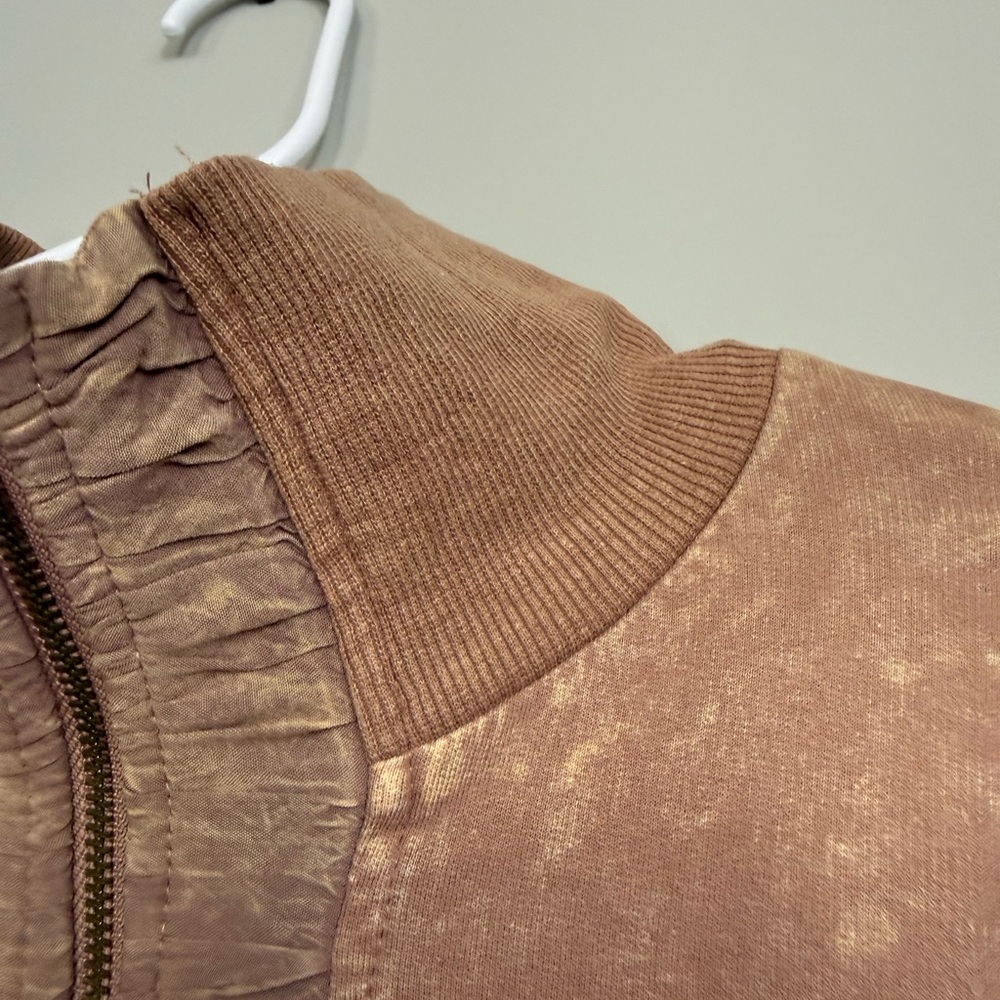 Washed Rust Quarter-Zip Pullover - Picture 4 of 7